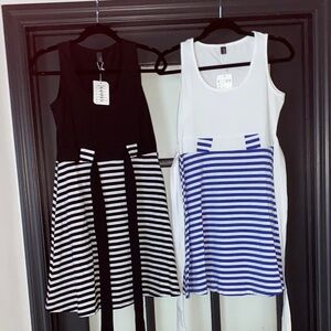 Striped Black and White Dress